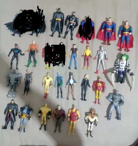 Bonecos liga da justiça animated trocas