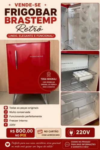 Frigobar Brastemp Retrô