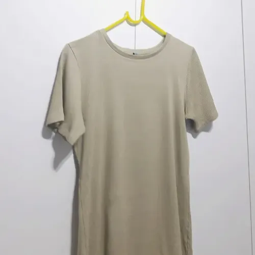 Blusa Canelada Líquido Plus Size G2 Verde Sálvia Manga