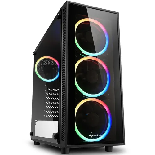 GABINETE SHARKOON TG4 COM 4 VENTOINHAS RGB - LEIA A DESCRIÇÃO