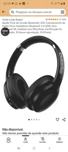 Fone de ouvido bluetooth 