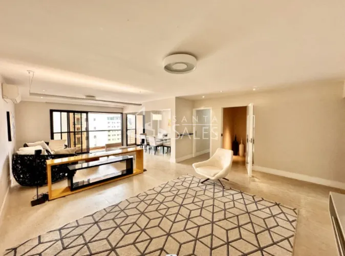 Imóvel à venda em condomínio de luxo em Indianópolis, São Paulo-SP: 156,00 m² de área.