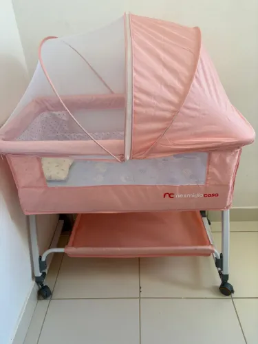 BERÇO BALANÇO PORTÁTIL MOISÉS C/ COLCHÃO E MOSQUITEIRO