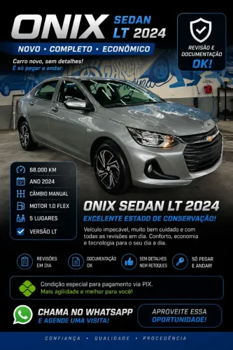 Chevrolet Onix Plus LT 1.0 12V Flex Mec. 4P 2024