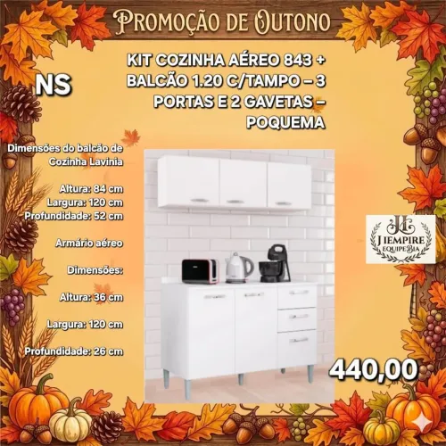 Armário de cozinha aero +balcão