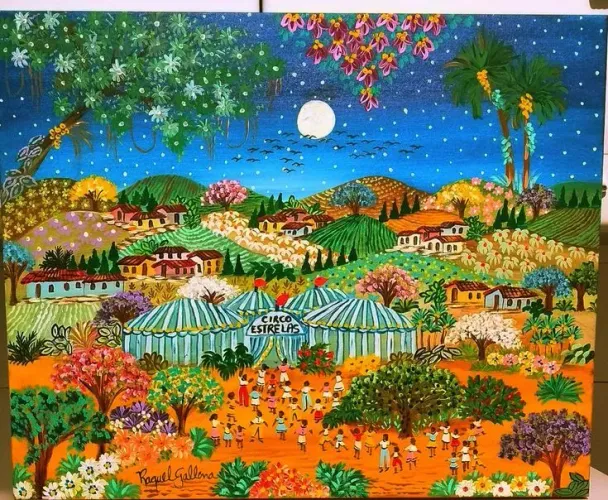 Raquel gallena tema circo medida 70x50 