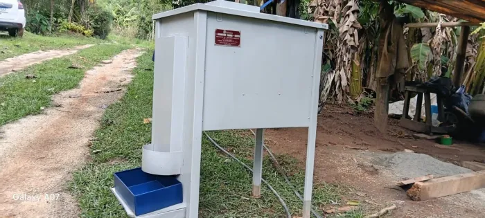 Máquina de descascar grãos de café 