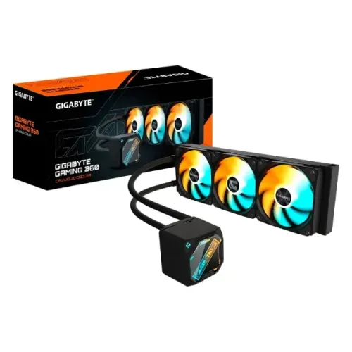 Water Cooler Gigabyte Gaming 360, ARGB, 360mm, AMD e Intel, Preto - GP-GIGABYTE GME 360