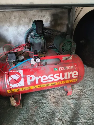 Compressor de ar 100l todo bom!