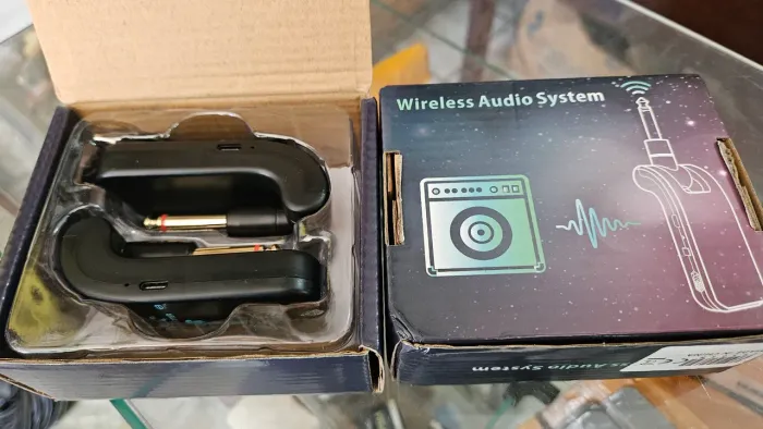 Receptor e transmissor sem fio P10 para instrumentos musicais 