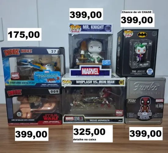 Funko Dorbz Rides e Exclusivos Marvel e Dc ( lote ou preços nas fotos)