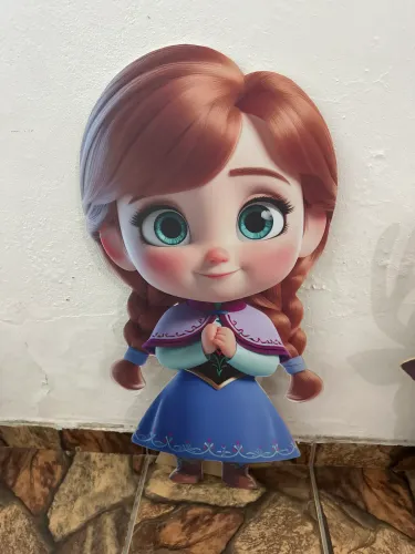 Display de chão da princesa Anna Frozen 1 metro