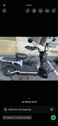 Vendo bicicleta elétrica scooter happy 