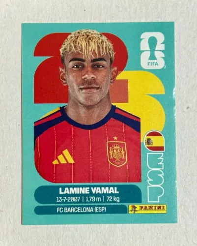 Figurinha Avulsa Copa 2026 - Lamine Yamal - ESP 15