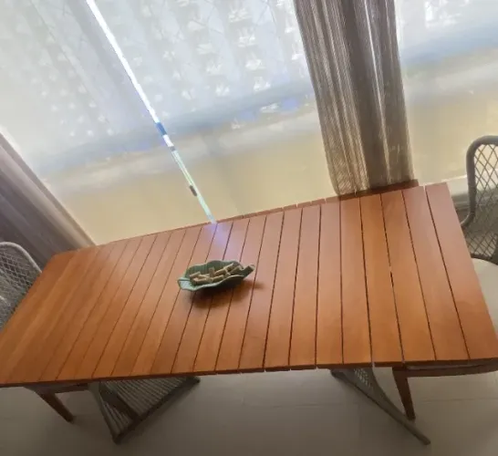 MESA varanda. Medidas: 205 x 80 cm