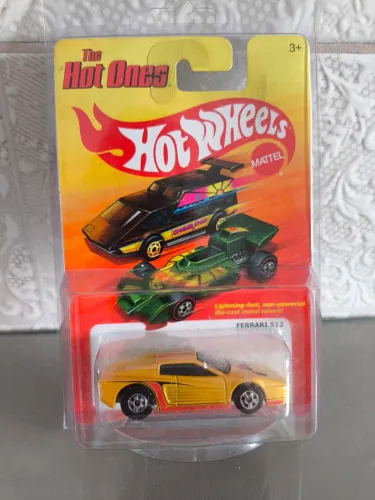 HOT WHEELS THE HOT ONES FERRARI 512 Amarelo