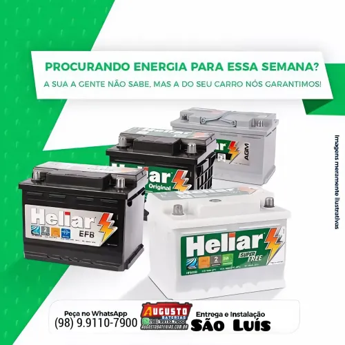Bateria Heliar (Nova) - 24 meses de garantia - Entrega com instalação 2