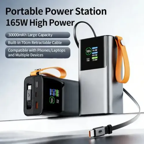 Powerbank 30000mha de 165w pega starlink