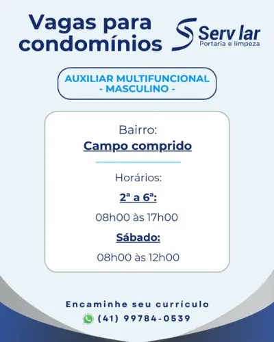 Auxilar Multifuncional - Para condomínios