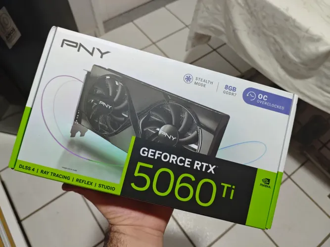 RTX 5060 TI 8GB PNY - LACRADA / NF e Garantia