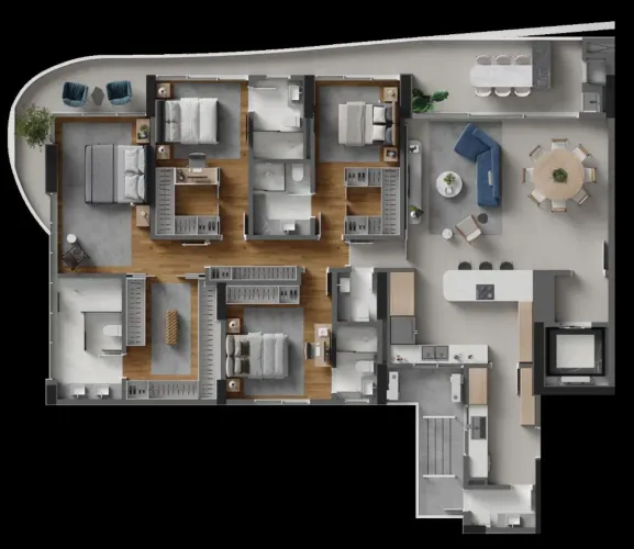 Apartamento Privativo com 3 Suítes à Venda em Itajaí