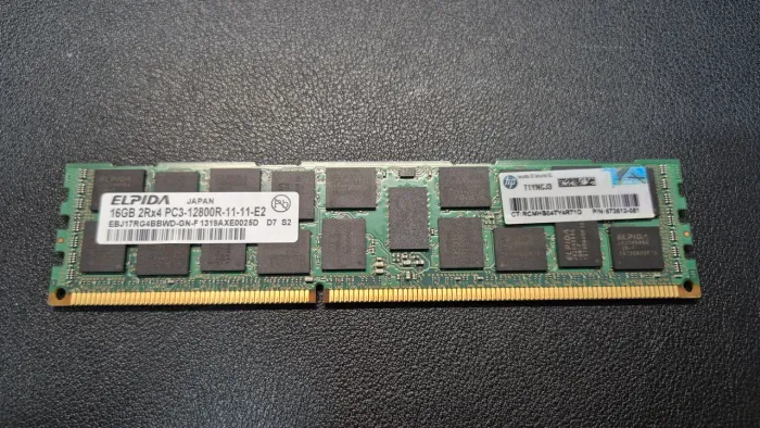 Memória Servidor 16GB DDR3 ECC Registered PC3-12800R Elpida