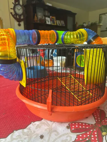 Gaiola para Hamster + Túneis e acessórios 