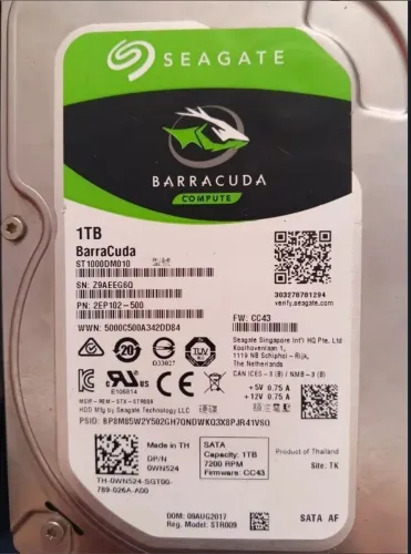 HD 1TB Segete sem defeito