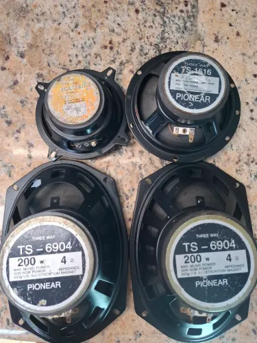 Alto-falantes vintage Pioneer TS-A6904 TS-1616