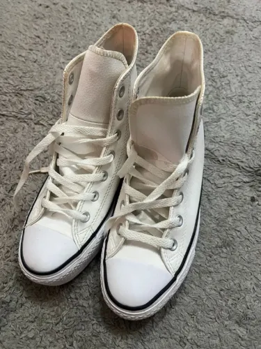 Converse All Star Chuck Taylor Couro Tênis Plataforma Branco