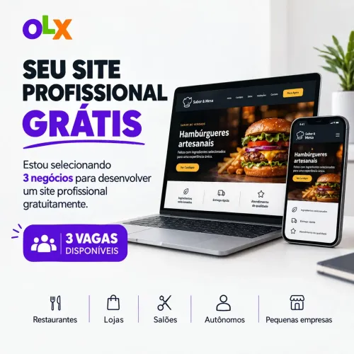 Crio sites profissionais para seu negócio 