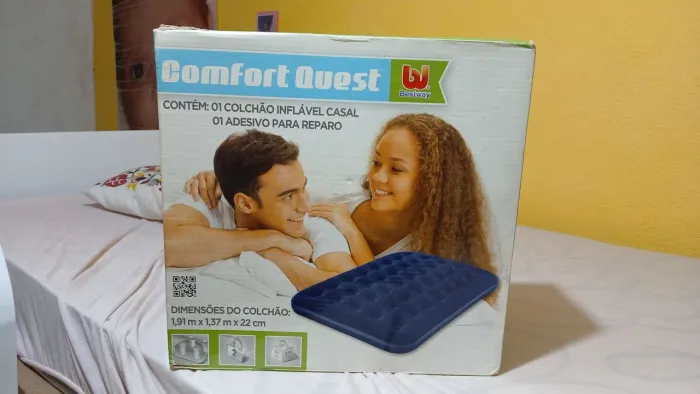 Colchão de casal inflável intacto na caixa 80 reais
