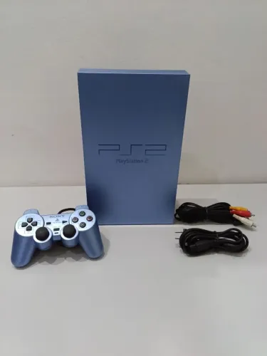 Vendo Console Sony Ps2 Modelo SCPH-39000 Aqua Blue Semi novo 