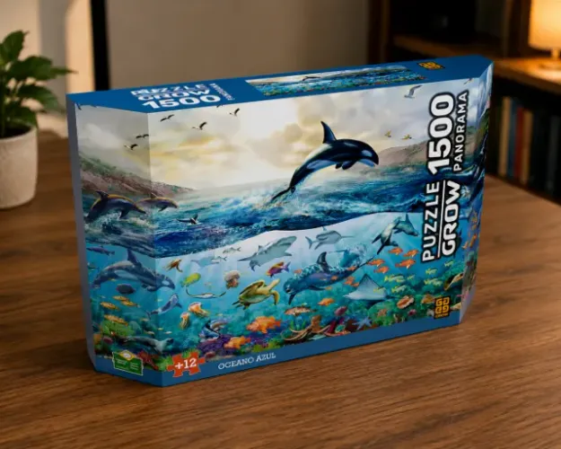 Quebra-Cabeça Grow 1500 Peças Panorama Oceano Azul