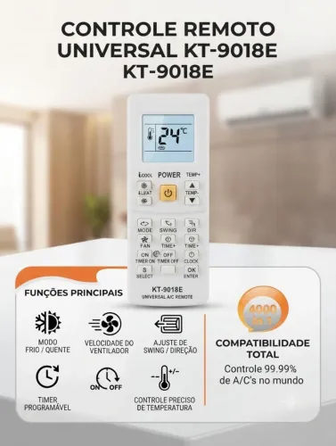 Controle universal para ar condicionado