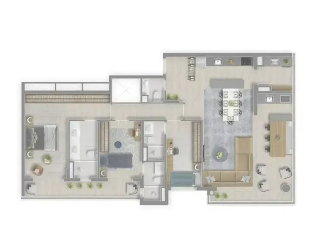 Apartamento para Venda em Barueri, Centro Comercial Jubran, 3 dormitórios, 3 suítes, 4 ban