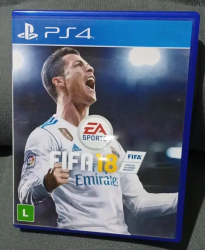 Kit de Jogos PS4 mídia física Fifa 18 e PES2018