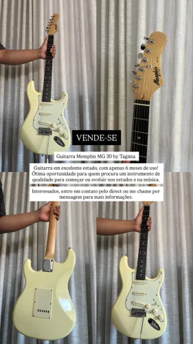 Vendo guitarra Menphis MG30