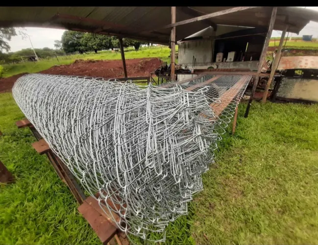 Tela de alambrado para galinheiro malha 6 fio 14