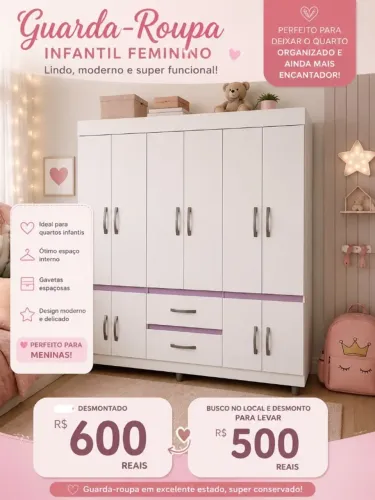 Guarda roupa infantil