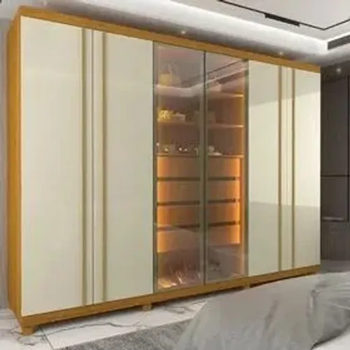 Guarda Roupa 6 Portas 4 Gavetas C/LED - (Entregamos)!