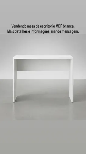 Mesa de escritório Branca MDF