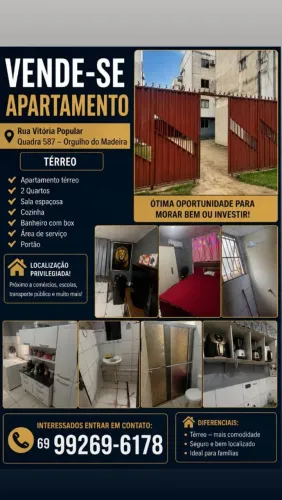 Vendo um apartamento no orgulho do madeira no terrio 
