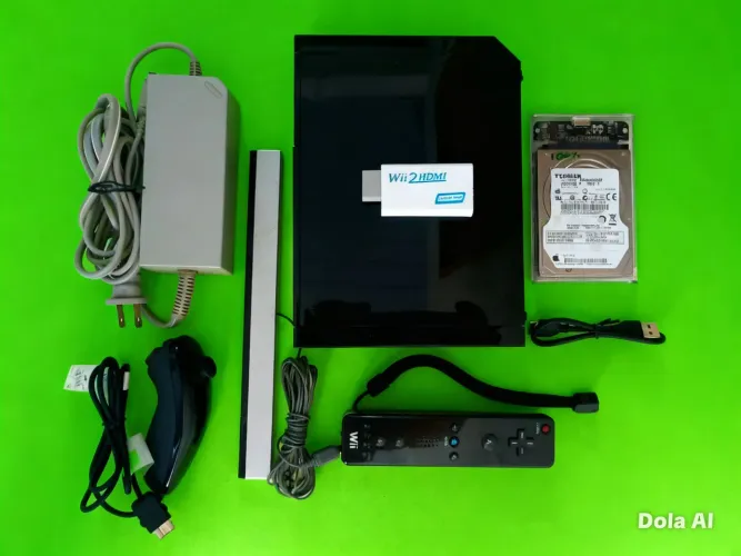 Nintendo Wii com 100 jogos+conversor HDMI
