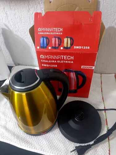 R$49,99 chaleira elétrica jarra eletrica 127v 2000wats novo ferver água