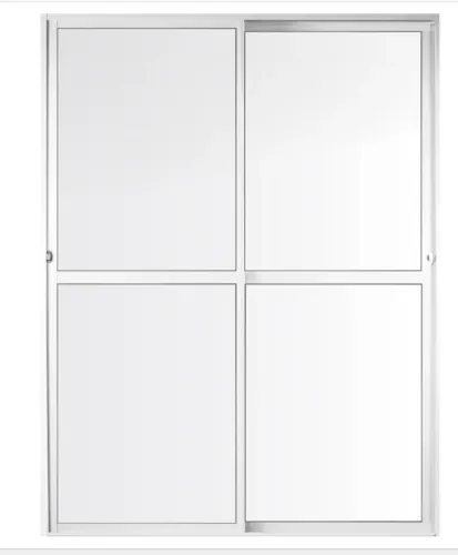 PORTA BALCAO ALUMINIO DUAS FOLHAS 210 X 160 - ALUVID