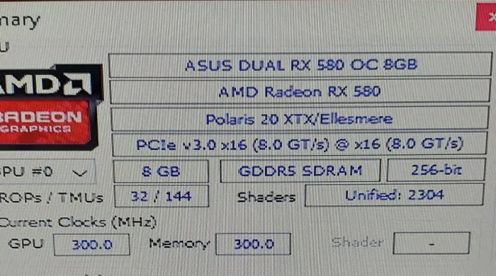 Placa de video RX 580 Asus