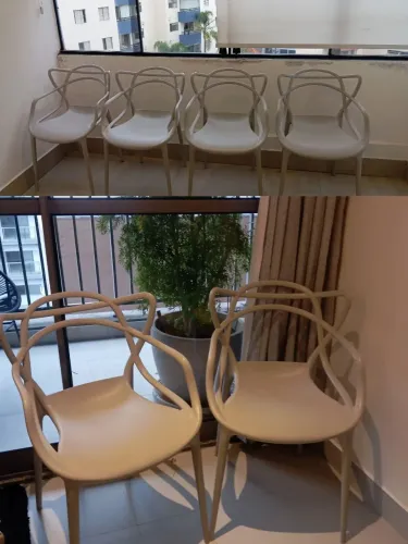 Cadeiras Allegra, Cor Fendi (cinza claro)