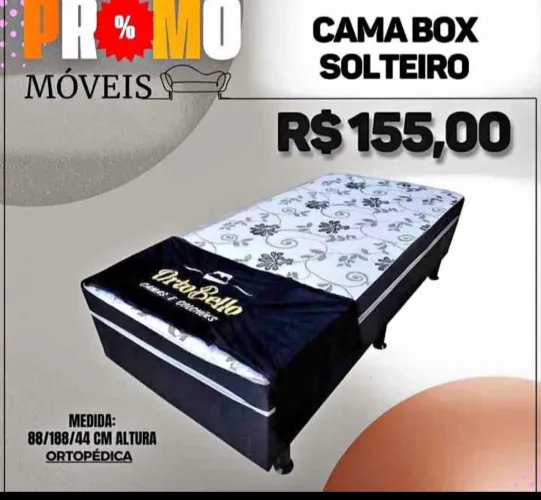 ? 155,00 - PROMOÇÃO- cama box solteiro master d20 direto de fábrica