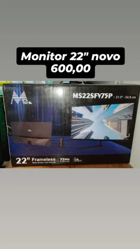 Monitor 22" led novo